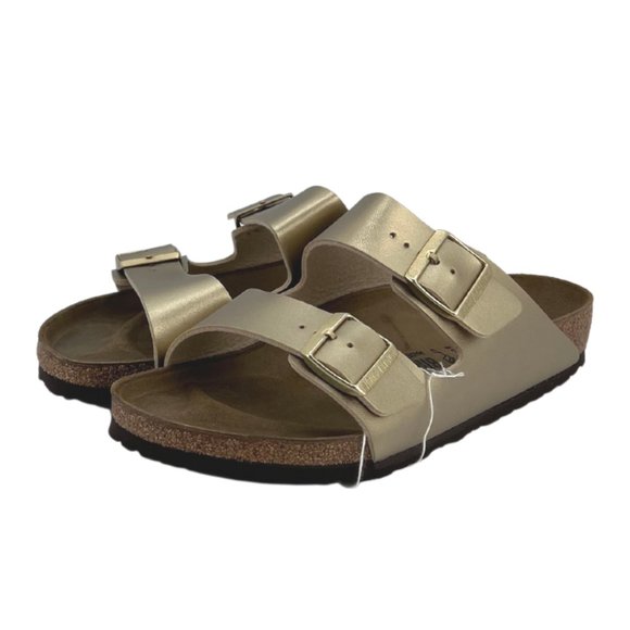 Birkenstock Women's Arizona Sandals | Gold | Various Sizes - Picture 1 of 6